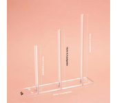Acrylic Headband Holder Stand Transparent 3-Tier Scrunchie Storage Stand Headband Holder Organizer Bracelets Hair Rings Holder