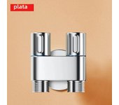 Zinc Alloy Angle Valve Wall Mount Toilet Bidet Sprayer Set One In Two Out Water Cleaning Sprayer for Bathroom Toilet Accessories