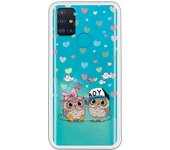 Funda compatible con Samsung Galaxy M51 - Pareja Buhos