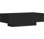 vidaXL Mesa de centro madera de ingeniería 100x49,5x31 cm Blanco, Negro, Gris hormigón Mesita de Salón o Comedor o Auxiliar Mesa de Café Meuble Salón