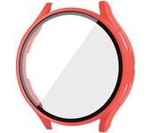 Case for Samsung Galaxy Watch 6/5/4 40mm 44mm Screen Protector Hard PC Protective Cover Bumper Galaxy Watch Tempered Glass Film
