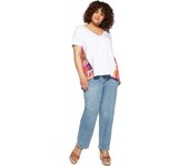 Fiorella Rubino - Camiseta con aplicaciones florales