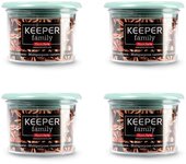 Plastic Forte - Juego de 4 Botes de Cocina Keeper Family 0.16L Ideal Despensa. Verde
