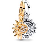 Pandora Charm Colgante Divisible Sol y Luna 763585C01 , para Mujer