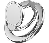 Magsafe metal 3-section middle disc magnetic suction ring bracket 360 ° rotating charging universal folding ultra-thin lifting c
