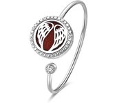 Crystal Aromatherapy Bracelet Bangle Diffuser Jewelry Tree of Life Perfume Oils Diffuser Aroma Diffuser Lockets Woman Bracelet