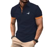 Men's Golf Shirt Golf Polo Work Casual Lapel Short Sleeve Basic Modern Button Spring & Summer Regular Fit Sport Golf Shirt