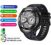 Reloj inteligente para hombre, Bluetooth HD, NFC GPS 400 mAh, compatible con Android e iOS