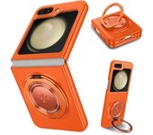 360° Magnetic Ring Kickstand Case for Magsafe Samsung Galaxy Z Flip 6 5 4 3 ZFlip Flip5 Flip4 Flip6 5G Macsafe Holder Hard Cover