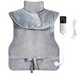 Manta Electrica para girdle y Cuello, Alivia Las migrañas de Cuello y hombres, Manta Electrica caliente rapico, tivia 6 posiciones de caliente, automático, lavable a Máquina, Gift de Navidad para hombre y Mujer