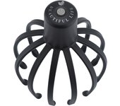 Masajeador eléctrico de cuero cabelludo con forma de garra de pulpo, dispositivo manos libres para rascar la cabeza, alivia la irritación capilar, es recargable y alivia el estrés.