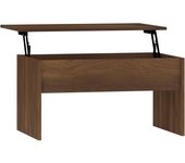 vidaXL Mesa de centro madera ingeniería 80x50,5x41,5 cm Blanco, Negro, Roble Sonoma Mesita de Salón o Comedor o Auxiliar Mesa de Café Meuble Salón