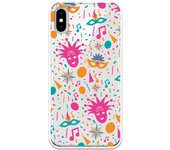 Funda compatible con iPhone X - XS - Carnaval Pattern 1