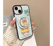 Cute Puppy Magnetic Holder Magsafe Wireless Charging Phone Case for iPhone 11 15 14 PRO 13 PRO MAX 12 Pro Max Hard IMD Casee