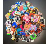 Random 10-50Pcs Shoe Charms Set Cute Cartoon Shoe Clips Decorations For Clogs Bag Bubble Slides Sandals PVC Shoe Decorations