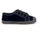 Pisamonas Zapatilla Terciopelo Con Cordones