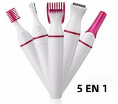 Multifunction 5 IN1 Women Electric Epilator Hair Shaver Trimmer For Eyebrow Bikini Leg Underarm Facial Hair Removal Hair Clipper