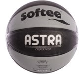 balón baloncesto nylon softee astra color negro/plata tamaño 7