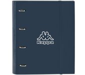 SAFTA  CARPETA 4 ANILLAS 35MM RECAMBIO A4 100 H. KAPPA DARK NAVY KAPPA DARK NAVY 3x27x32 Cms.