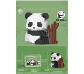 Mini Cute Creative Panda Micro Building Blocks 3D Diamond Model Animals Bricks DIY City Construction Toys for Children Kids Gift