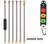 ROUE High Pressure Washer Extension Wand Set Spear Car Washer Nozzles Cleaning Quick Connect Tools for Karcher Parkside Lavor