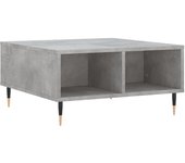 vidaXL Mesa de centro madera de ingeniería 60x60x30 cm Blanco, Negro, Blanco brillante Mesita de Salón o Comedor o Auxiliar Mesa de Café Meuble Salón