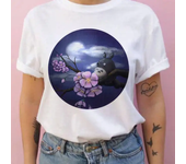 Summer men and women short-sleeved Studio Ghibli Totoro T-shirt Harajuku Kawaii Totoro Ghibli comfortable casual T-shirt