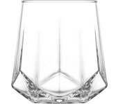LAV - Set de 6 Vasos 400cc Gama Valeria - Elegante y Duradero Cristal - Diseño Clásico y Versátil - Apto para Lavavajillas