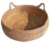 Nido de paja para gatos al por mayor para todas las estaciones, nido de gato cálido extraíble y lavable de ratán, nido de gato de ratán para gatos domésticos