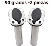 2Pcs 15/30/90 Degree Fishing Rod Pod Stainless Steel Fishing Pole Flush Mount Boat Fishing Rod Holder for Marine Boat Accessorie