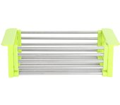 Escurridor y colador retráctil de acero inoxidable para fregadero, herramienta de almacenamiento para cocina y baño