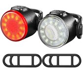 USB recargable LED Bicicleta faro Cabeza Luz trasera cycle de la lámpara