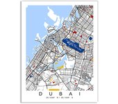 Madrid World City Colour Map Canvas Art Painting New York London Paris Poster and Print Wall Art Picture for Home Decoration