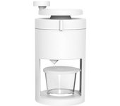 Trituradora de hielo portátil, máquina manual de hielo raspado adecuada para batidos, tamaño compacto, adecuada para la cocina, fácil de limpiar