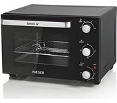 HAEGER SANTIS Horno Eléctrico Compacto 22 Litros - Eficiente y Fácil Limpieza