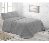 Edredón Comforter SH Reverso Borreguito + Fundas Cojin de 50x70