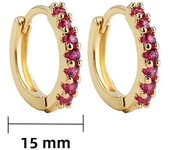 Charm Gold Plated Mini CZ Zircon Hoop Earrings for Women Stackable Cartilage Piercing Hoops Huggie Earclips Jewelry Girls Gift