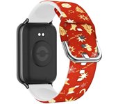 Christmas Bracelet Silicone Strap for Xiaomi Mi Band 8 Pro Smart Watch Band Accessories for Redmi Watch 4 Replacement Watchband