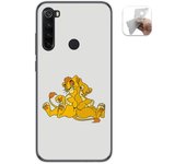Tumundosmartphone Funda Gel Tpu para Xiaomi Redmi Note 8T diseño Leones Dibujos