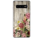Tumundosmartphone Funda Gel Tpu para Samsung Galaxy S10 Plus diseño Madera 08 Dibujos