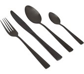 Gimex - Cubiertos - Negro - 16 Piezas