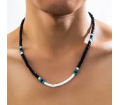 Vintage Beach Boho Surfer Coconut Wooden Chain Necklace for Men Simple Geometric Tribal Ethnic Beads Choker Neck Accessories New