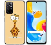 Funda Silicona para Xiaomi Redmi Note 11s 5G diseño Jirafa Dibujos