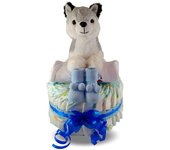 Tarta De Pañales Dodot Baby Husky Para Niño - Regalo Original Bebé - Tiernos Momentos