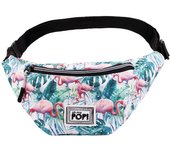 Riñonera Oh My Pop Rosa con Estampados Originales y Bolsillo Exterior