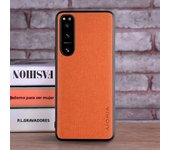 Textile Leather Case for Sony Xperia 1 IV 5 IV 10 IV soft TPU with back hard PC material protection cover