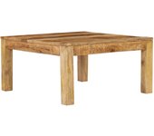 vidaXL Mesa de centro de madera maciza de mango 60x60x35 cm, 80x80x40 cm, 55x55x35 cm Mesita de Salón o Comedor o Auxiliar Mesa de Café Meuble Salón