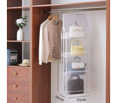 1/2Pcs Hanging Type Storage Bags for bag Organizer 3/4Layer Eco-Friendly Dust-proof Transparent bag organizer Storage Container