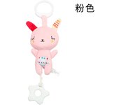 Colgante de mordedor de conejo con forma de oso para bebé, juguete de peluche con movimiento, sonido y música, para cama colgante