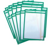 Office Box, Set 10 o 20 Fundas Borrables para Fichas-  Tamaño A4/ Folio Ideales Para Hacer Fichas Reutilizables uso con Marcador de Pizarra Blanca - Reciclables Ideales para usar en el colegio para practicar. Uso Didáctico. Escribe y Borra.